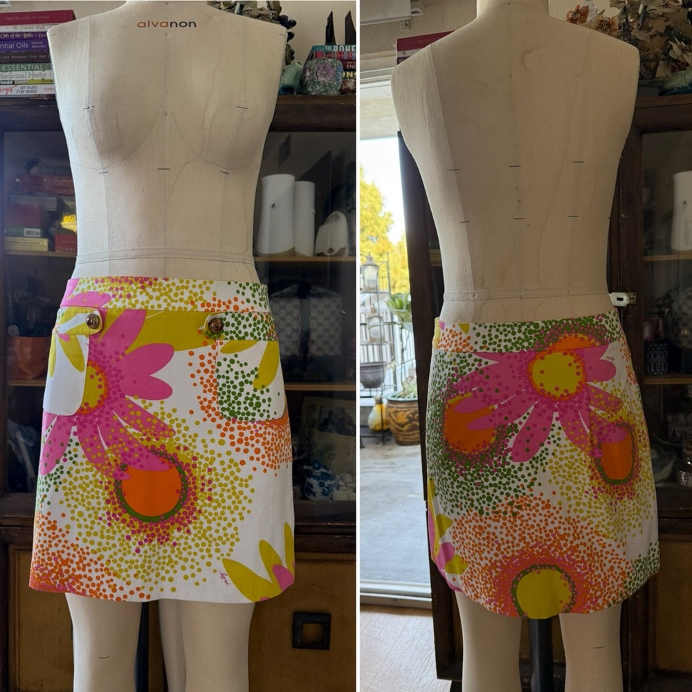 MILLY OF NEW YORK Floral Print Women's Skirt